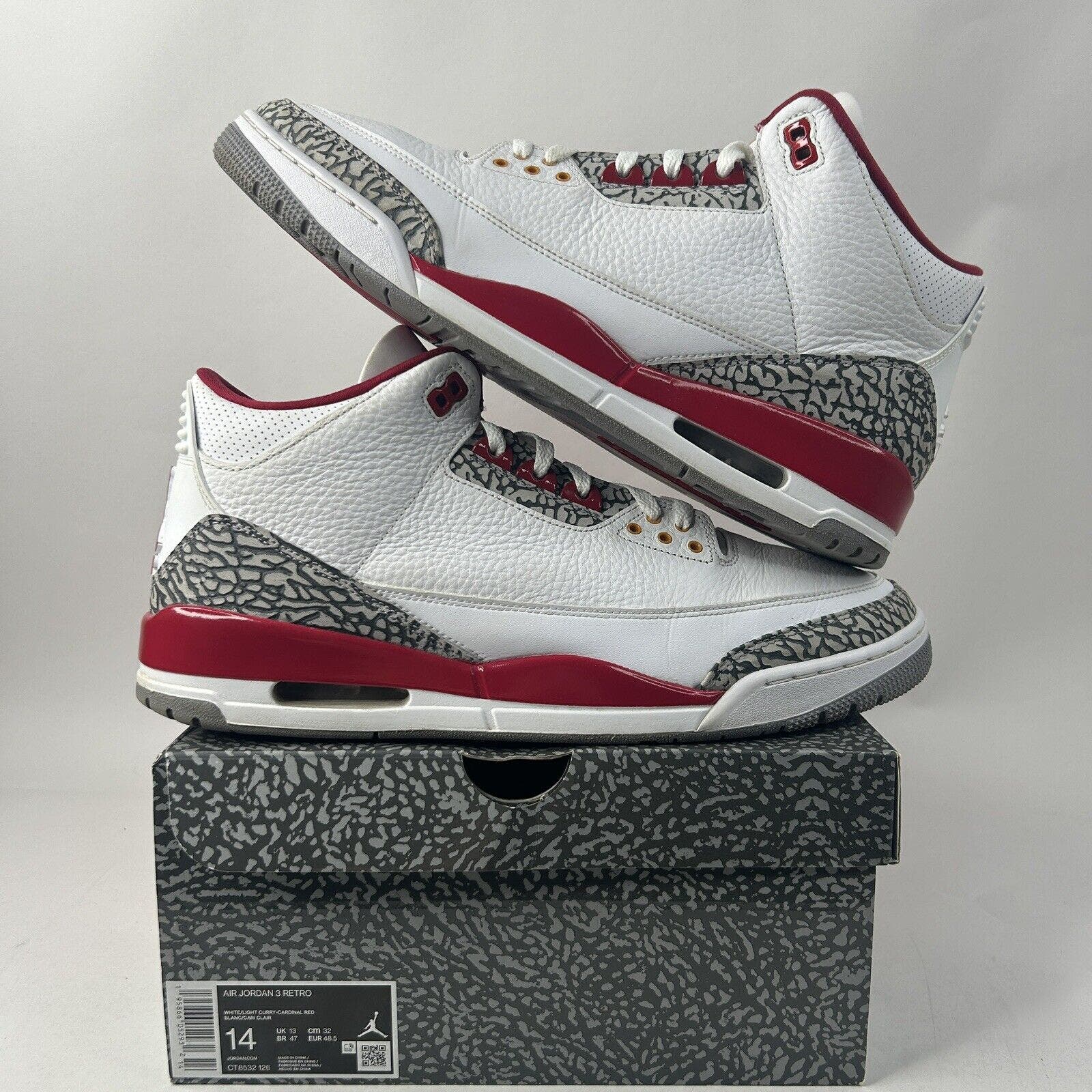Nike Shoes Air Jordan 3 Retro “Cardinal Red” 2024